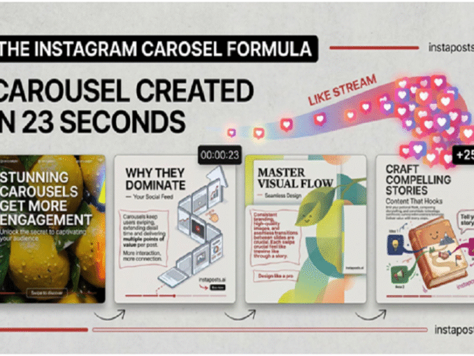 Carousel images on Instagram